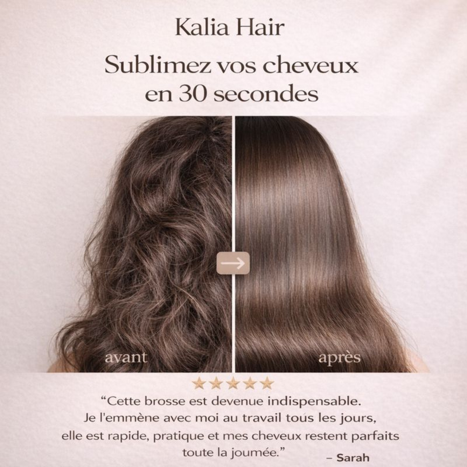 Brosse à lisser sans fil